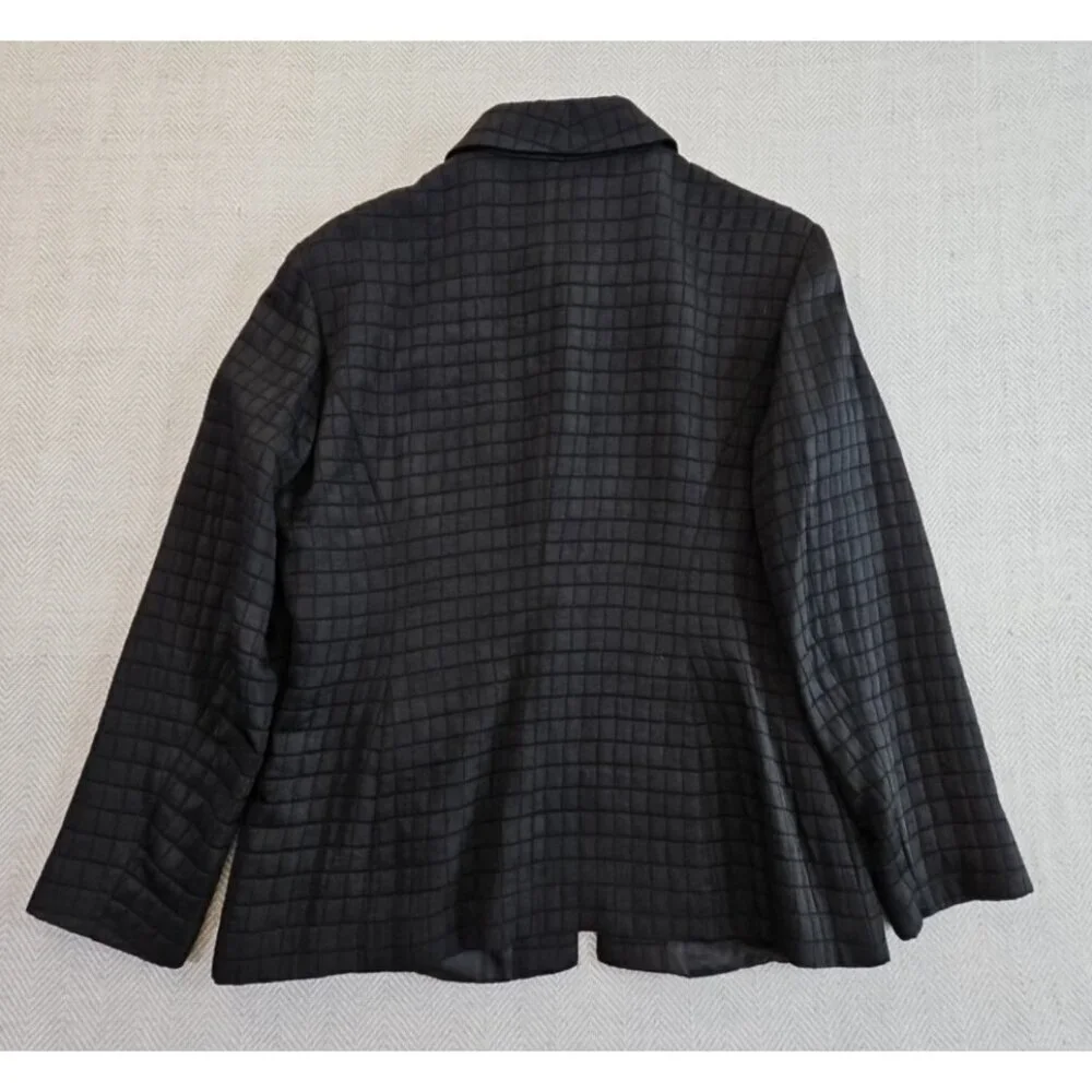 Mondi The Company Full Zip Jacket Women's 42‎ Black Long Sleeve Vintage EUC